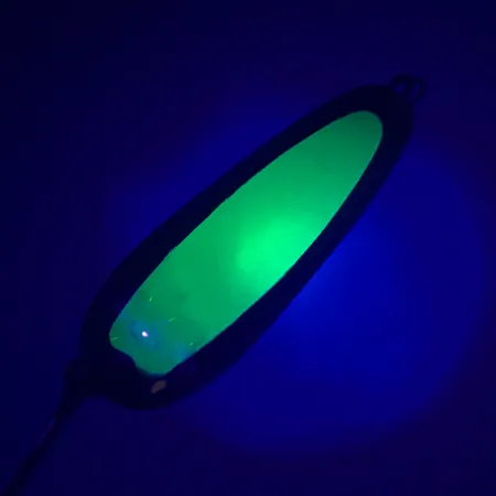 Luhr Jensen Flutter Spoon UV Cucchiaino, Verde neon, 7,5g, UV, #4746