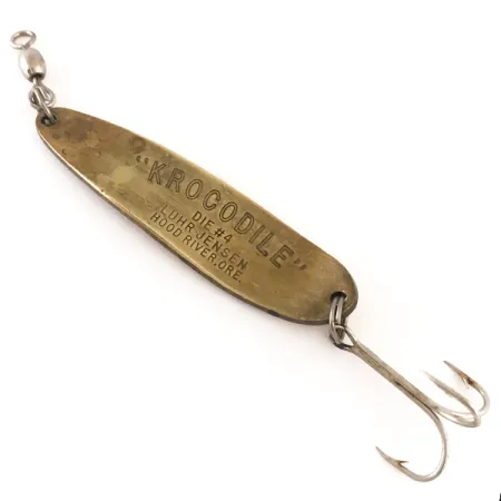 Luhr Jensen Krocodile Die #4 Ondulante, Ottone / Rosso, 17g, #4770