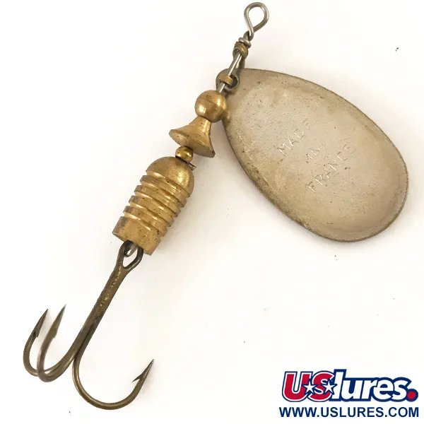 Vintage Mepps Aglia 3 Rotante, Ottone, 7g, Made in France, #4776