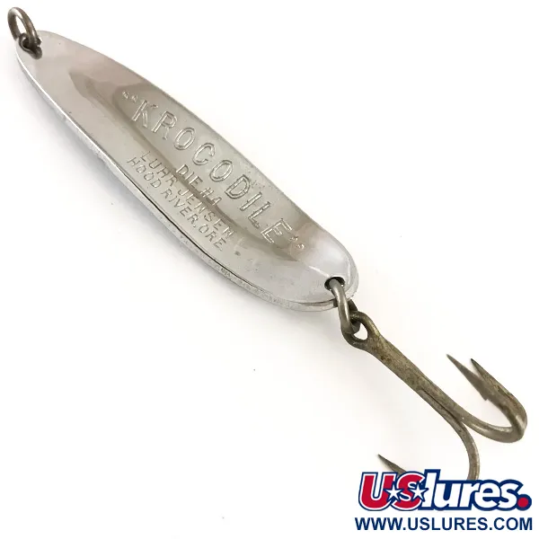 Luhr Jensen Krocodile Die #4 Ondulante, Nickel/Blu-Verde, 19g, #4804
