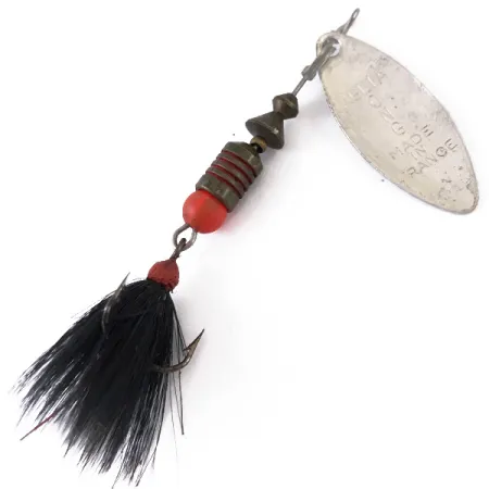 Mepps Aglia Long 1 Dressed Cucchiaino, Argento, 4.5g, Foglia Salice, #4834