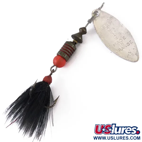 Mepps Aglia Long 1 Dressed Cucchiaino, Argento, 4.5g, Foglia Salice, #4834