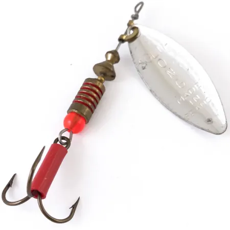 Mepps Aglia Long 2 Cucchiaino, Argento, 7.4g, Pala Foglia Salice, #4835