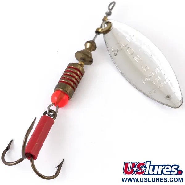 Mepps Aglia Long 2 Cucchiaino, Argento, 7.4g, Pala Foglia Salice, #4835