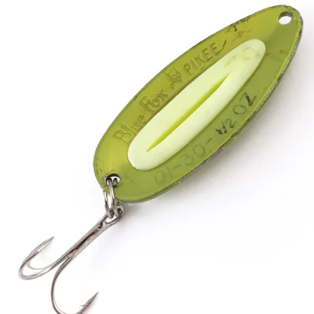 Blue Fox Pixee UV Ondulante, Green Gold/Yellow, 14g, UV Glow, #4842