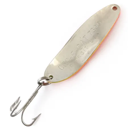 Dardevle Cop-E-Cat 7300 UV Cucchiaino, Giallo/Arancione/Nickel, 10g, #4887