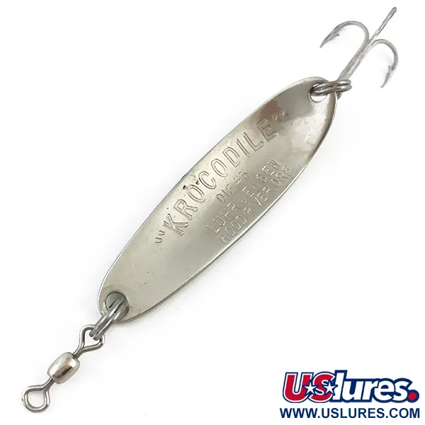 Luhr Jensen Krocodile Die #3 Ondulante, Giallo/Verde, 10g, Scaglie, #4905