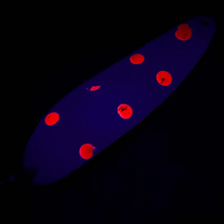 Eppinger Dardevle Cop-E-Cat 7400 Ondulante, Bianco/Nickel/Rosso UV, #4915