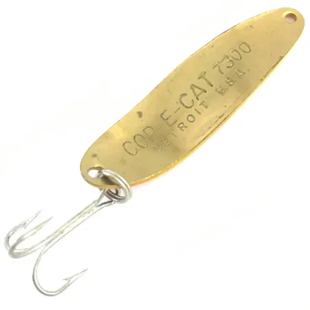 Dardevle Cop-E-Cat 7300 Ondulante, Rosso/Giallo/Ottone, 10g, Ottone, #4916