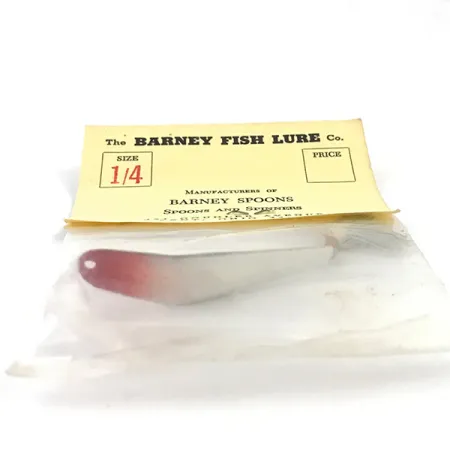 Weedless Barney Spoon Ondulante, Rosso/Bianco, 7g, Antialga, #4924