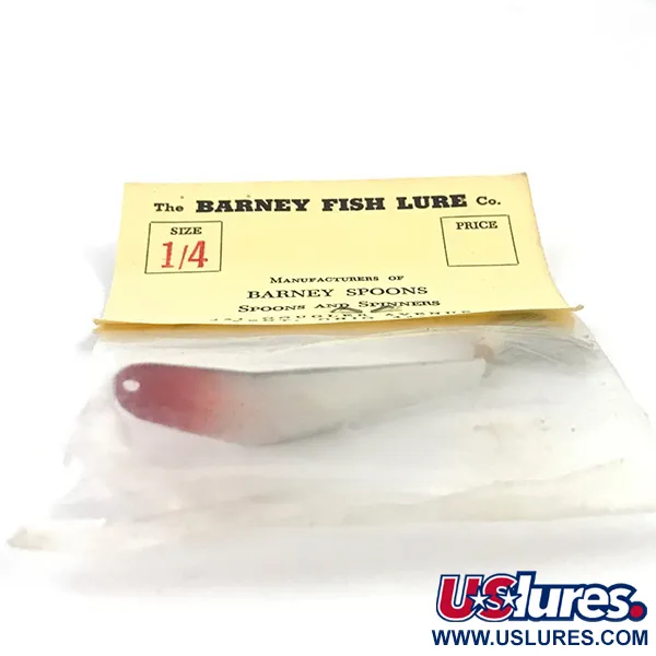 Weedless Barney Spoon Ondulante, Rosso/Bianco, 7g, Antialga, #4924