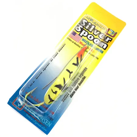 Luhr Jensen Weedless Silver Spoon UV, Fire Tiger, 17g, Ondul., #5796