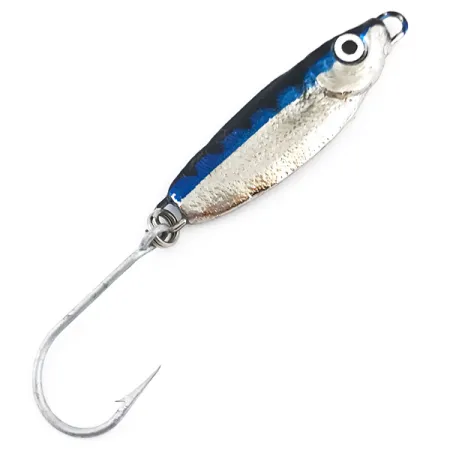 Luhr Jensen Crippled Herring Jig, Argento / Blu, 14g, #4945