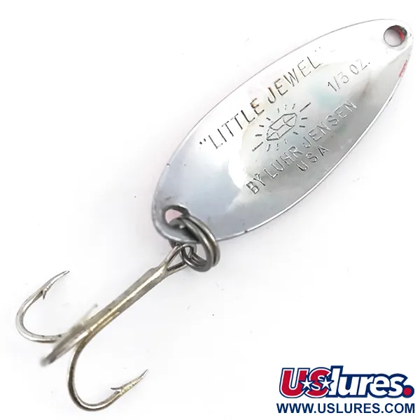 Luhr Jensen Little Jewel UV Ondulante, Nichel martellato, 9g, UV, #4947