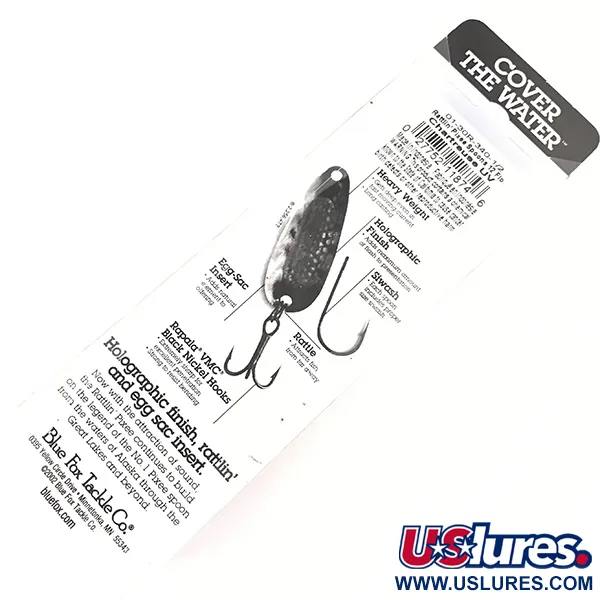 Blue Fox Rattlin Pixee Ondulante, Nickel / Verde, 14g, Rattling, #4957