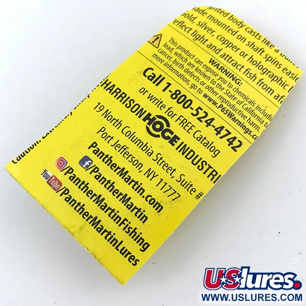 Panther Martin 2 Rotante, Fire Tiger, 2.5g, Pala In-Line, #4993