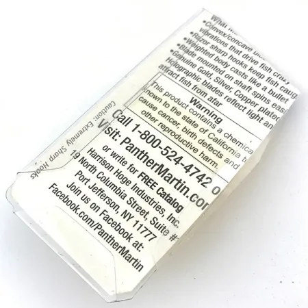 Panther Martin 2 Rotante, Oro, 1,77g, Rotazione immediata, #4994