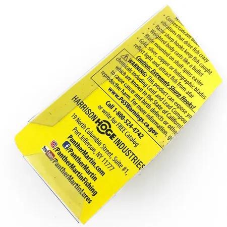 Panther Martin 6 Cucchiaino, Argento / Blu, 6g, Rotazione asse, #4998