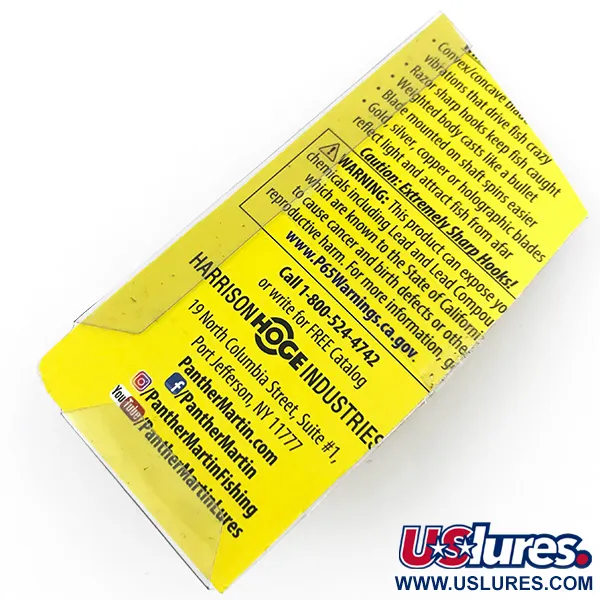 Panther Martin 6 Cucchiaino, Argento / Blu, 6g, Rotazione asse, #4998