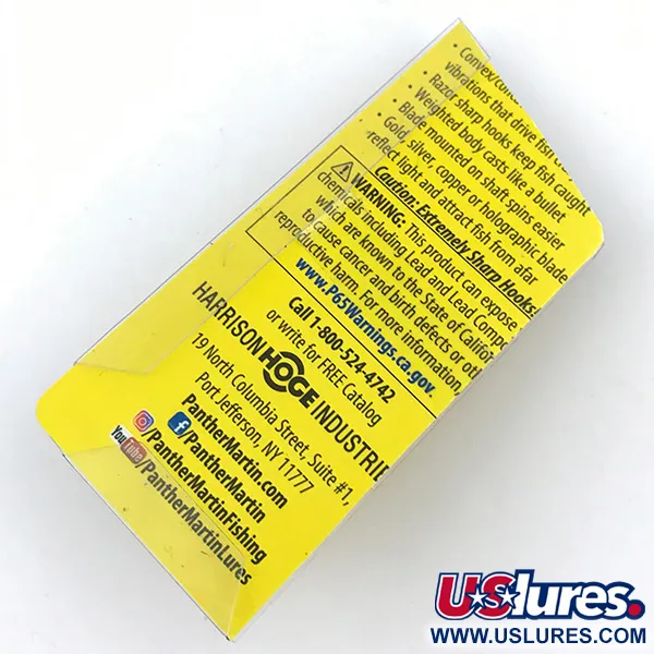 Panther Martin 6 Cucchiaino, Fire Tiger, 6g, Montaggio in asse, #5009