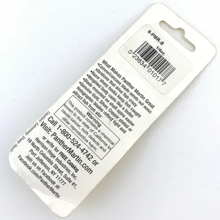 Panther Martin 6 Cucchiaino, Argento / Giallo, 7g, #6-PMR-S