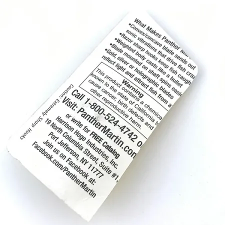 Panther Martin 4 Cucchiaino, Blue Trout, 4g, asse passante, #5012