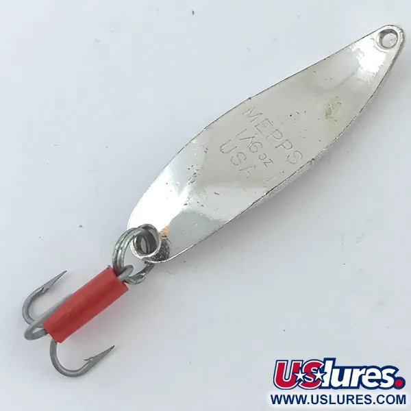 Mepps Syclops 00 Ondulante, Argento / Rosso, 4.5g, Forma a S, #5038