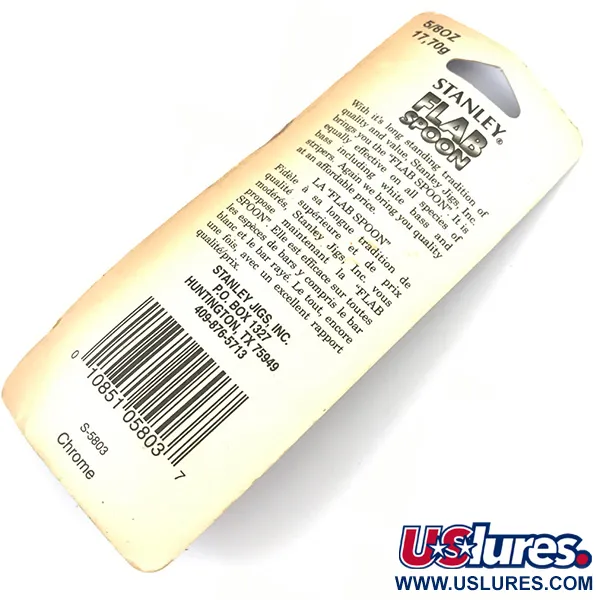 Stanley Flab Spoon Ondulante, Nickel, 17,7g, Occhio Centrale, #5055