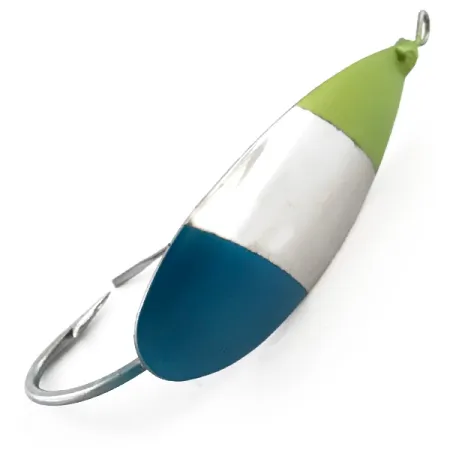 Weedless Johnson Silver Minnow Ondulante Antialga, Nickel/Blu/Verde, #5078