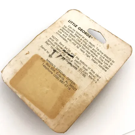 Mann's Bait Little George Tail-spinner, Bianco/Nichel, 12g, #5115