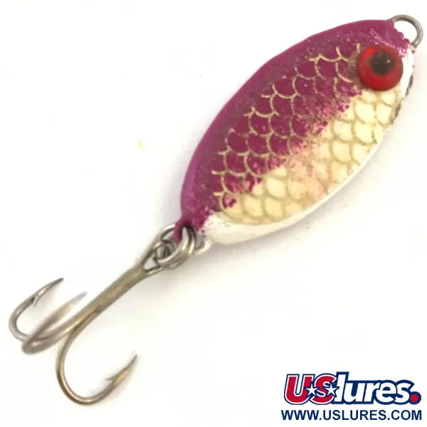 Bomber Slab Spoon Jig, Bianco/Viola, 18.8g, Texture scaglie, #5117