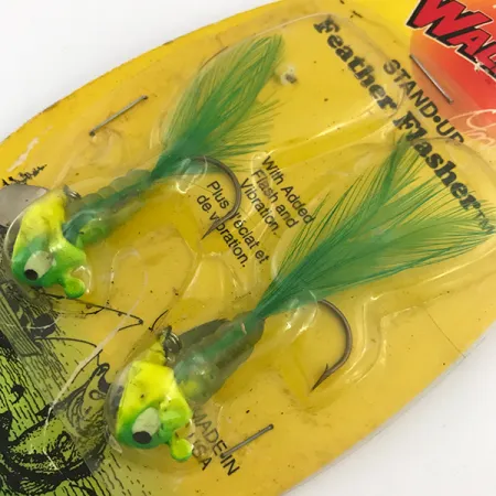 Apex Feather Flasher Jig, Chartreuse, 7g, Testa Stand-up, #5134