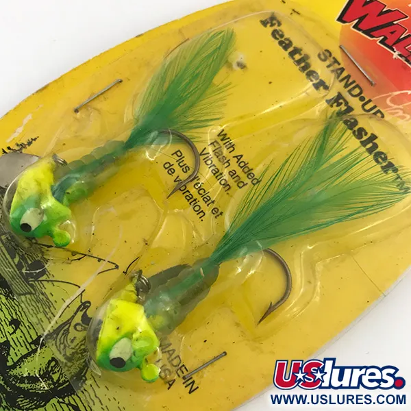 Apex Feather Flasher Jig, Chartreuse, 7g, Testa Stand-up, #5134