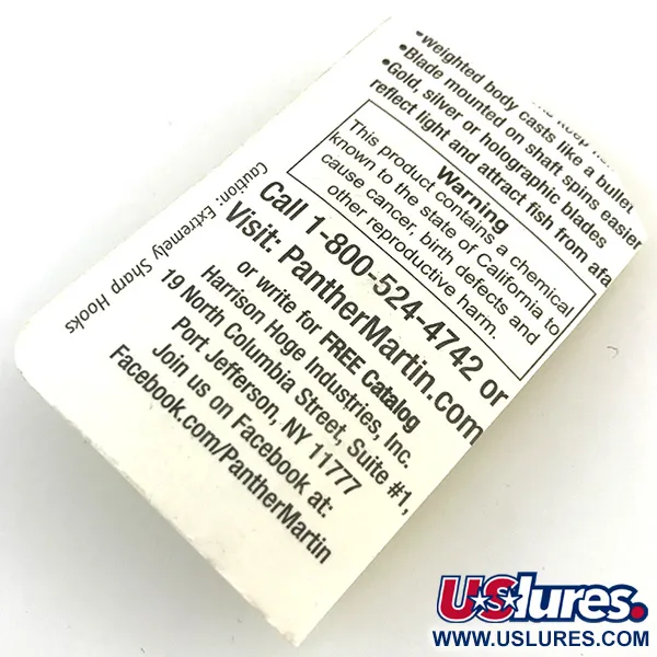 Panther Martin 4 Cucchiaino, Argento / Blu, 4g, Rotazione Rapida, #5171