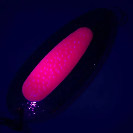 Blue Fox Pixee UV Ondulante, Nickel martellato, 24g, UV Glow, #5179