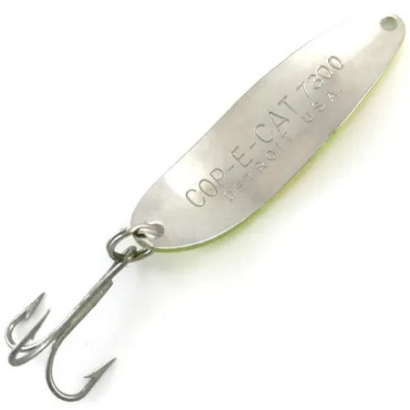 Dardevle Cop-E-Cat 7300 UV Cucchiaino, Giallo/Nichel, 10g, UV, #5183