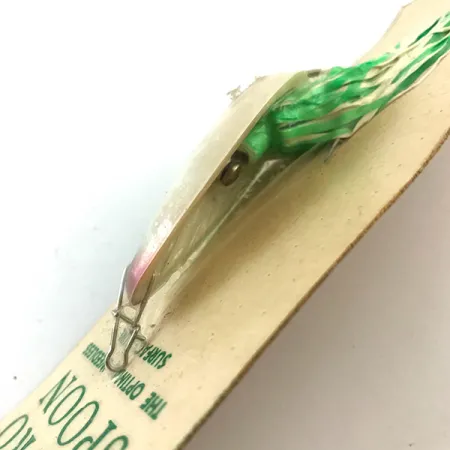 Hydro Lures Weedless Hydro Spoon UV Ondulante, Bianco/Verde, 14g, #5197