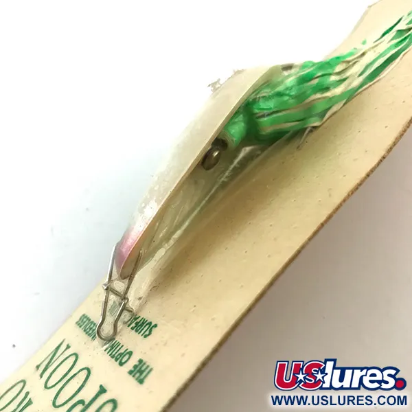 Hydro Lures Weedless Hydro Spoon UV Ondulante, Bianco/Verde, 14g, #5197