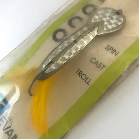 Glen Evans Weedless Loco Ondulante, Nickel/Ologramma/Giallo, 19g, #5200