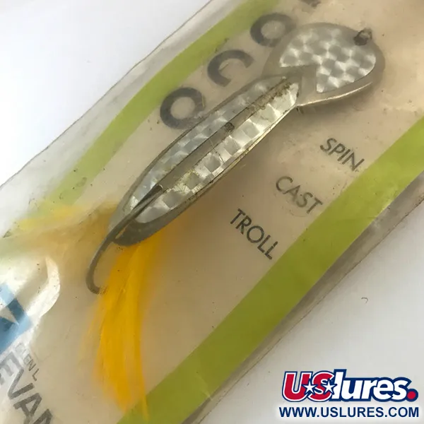 Glen Evans Weedless Loco Ondulante, Nickel/Ologramma/Giallo, 19g, #5200