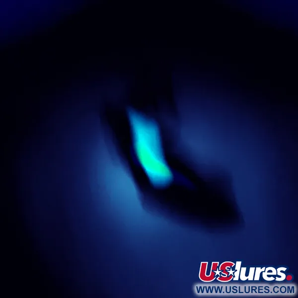 Reef Runner Cicada Blade Bait, Black / Green, 1,2g, Glow, #5241