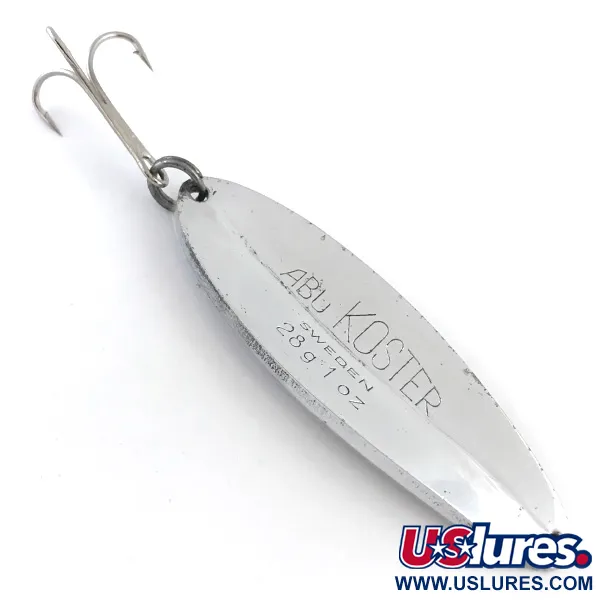 Abu Garcia Koster Ondulante, Argento, 28g, Scaglie Rilievo, #5249