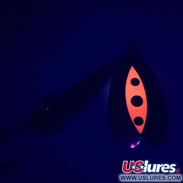 Luhr Jensen Les Davis Bolo UV Cucchiaino, Nichel/Rosso, 14g, UV, #5256