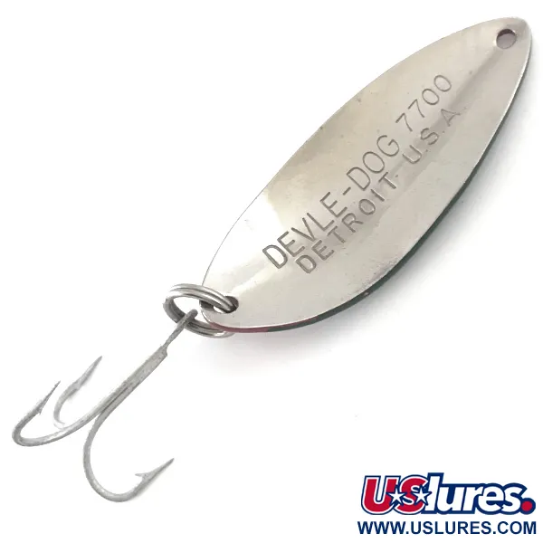 Dardevle Devle Dog 7700 Ondulante, Rosso/Verde/Nichel, 14g, #5270