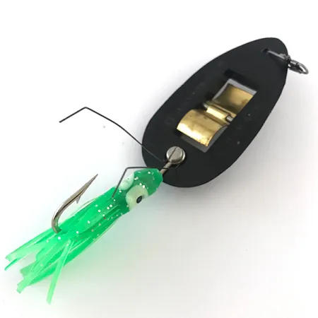 Norman Weedless Weedwalker Esca Anti-alga, Nero/Verde, 14g, #5274