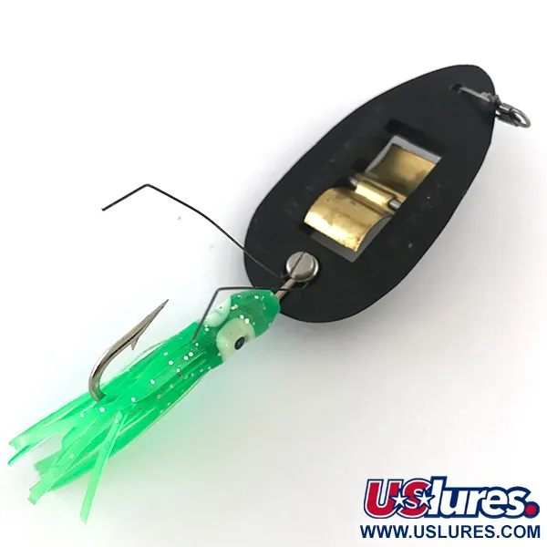 Norman Weedless Weedwalker Esca Anti-alga, Nero/Verde, 14g, #5274