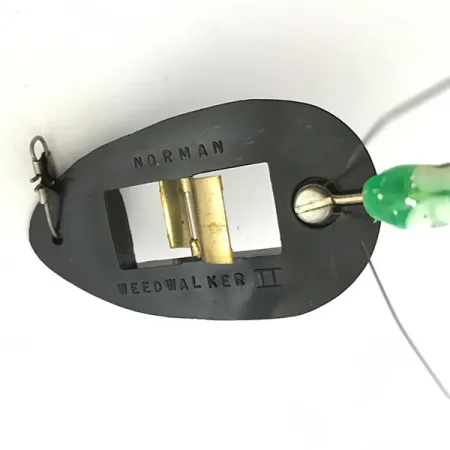 Norman Weedless Weedwalker Esca Anti-alga, Nero/Verde, 14g, #5274