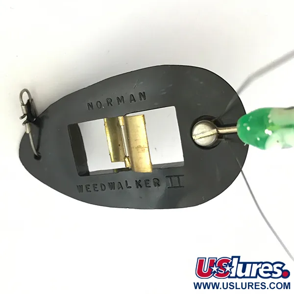 Norman Weedless Weedwalker Esca Anti-alga, Nero/Verde, 14g, #5274