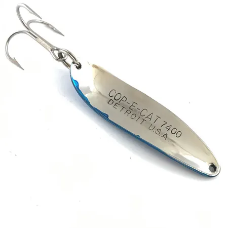 Dardevle Cop-E-Cat 7400 Ondulante, Nichel/Blu, 14g, Lucidato, #5304