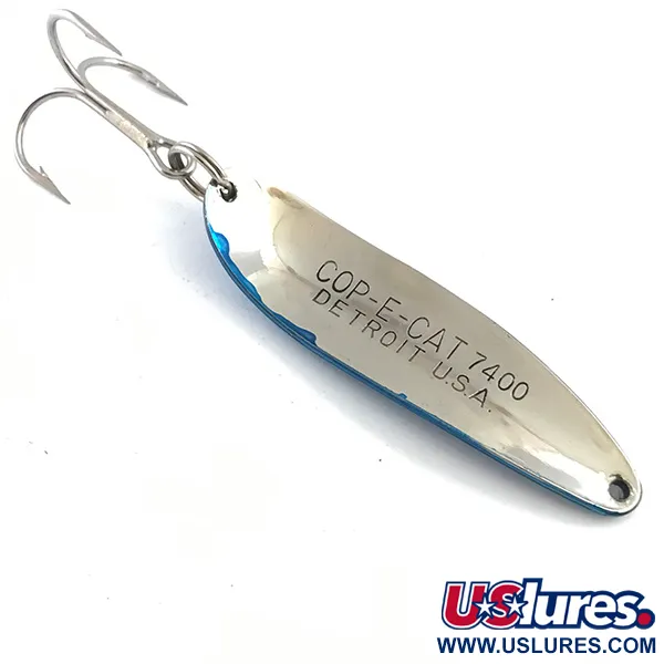 Dardevle Cop-E-Cat 7400 Ondulante, Nichel/Blu, 14g, Lucidato, #5304